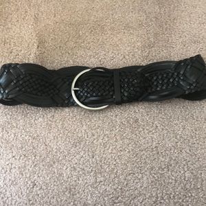 Black woven belt